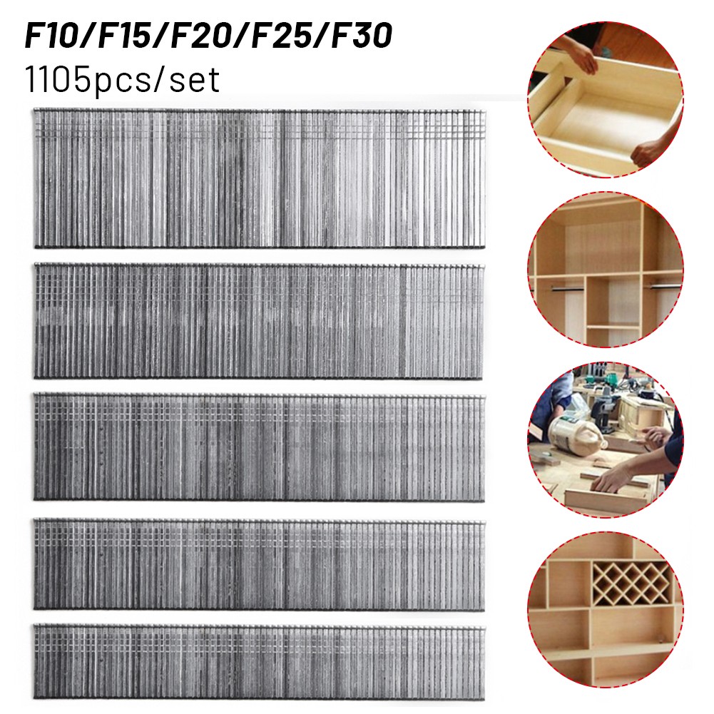 Home Improvement Brad - 1105 sztuk zszywki F15/F20/F25/F30 proste gwoździe