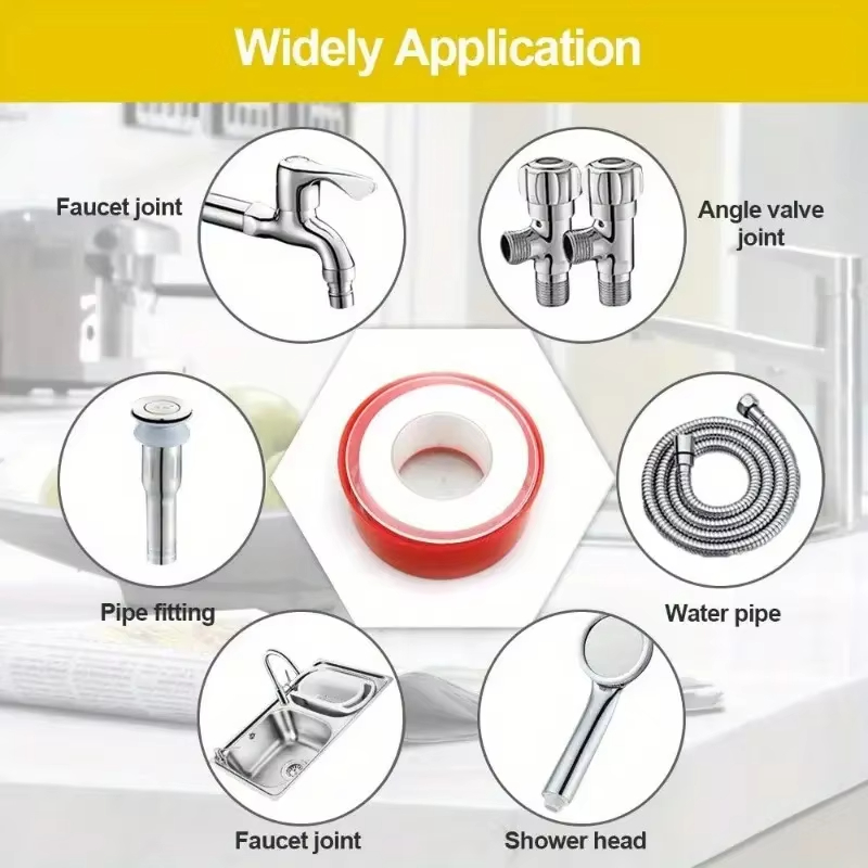 Taśma PTFE z czerwonym wypełni – Plumbing Tape Ptfe recenzja i cena