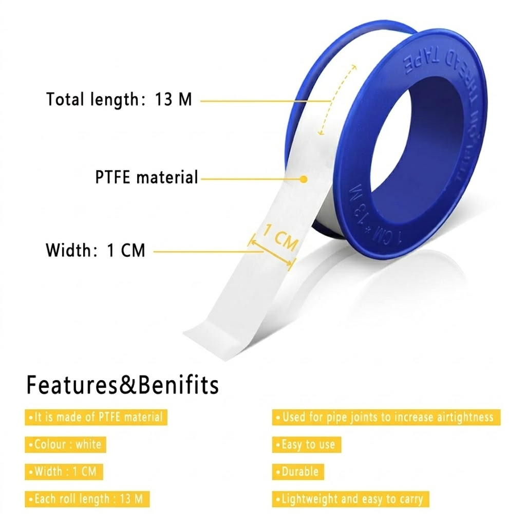 YITAPE 3/6 Rolek Taśmy Uszczel – Plumbing Tape Ptfe recenzja i cena