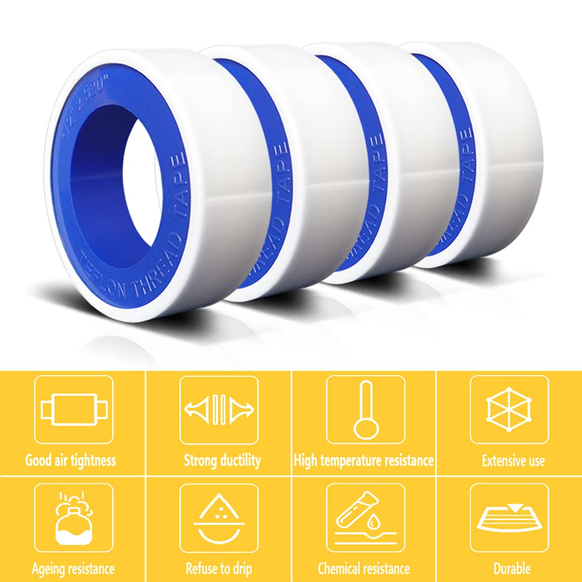 YITAPE 3/6 Rolek Taśmy Uszczel – Plumbing Tape Ptfe recenzja i cena